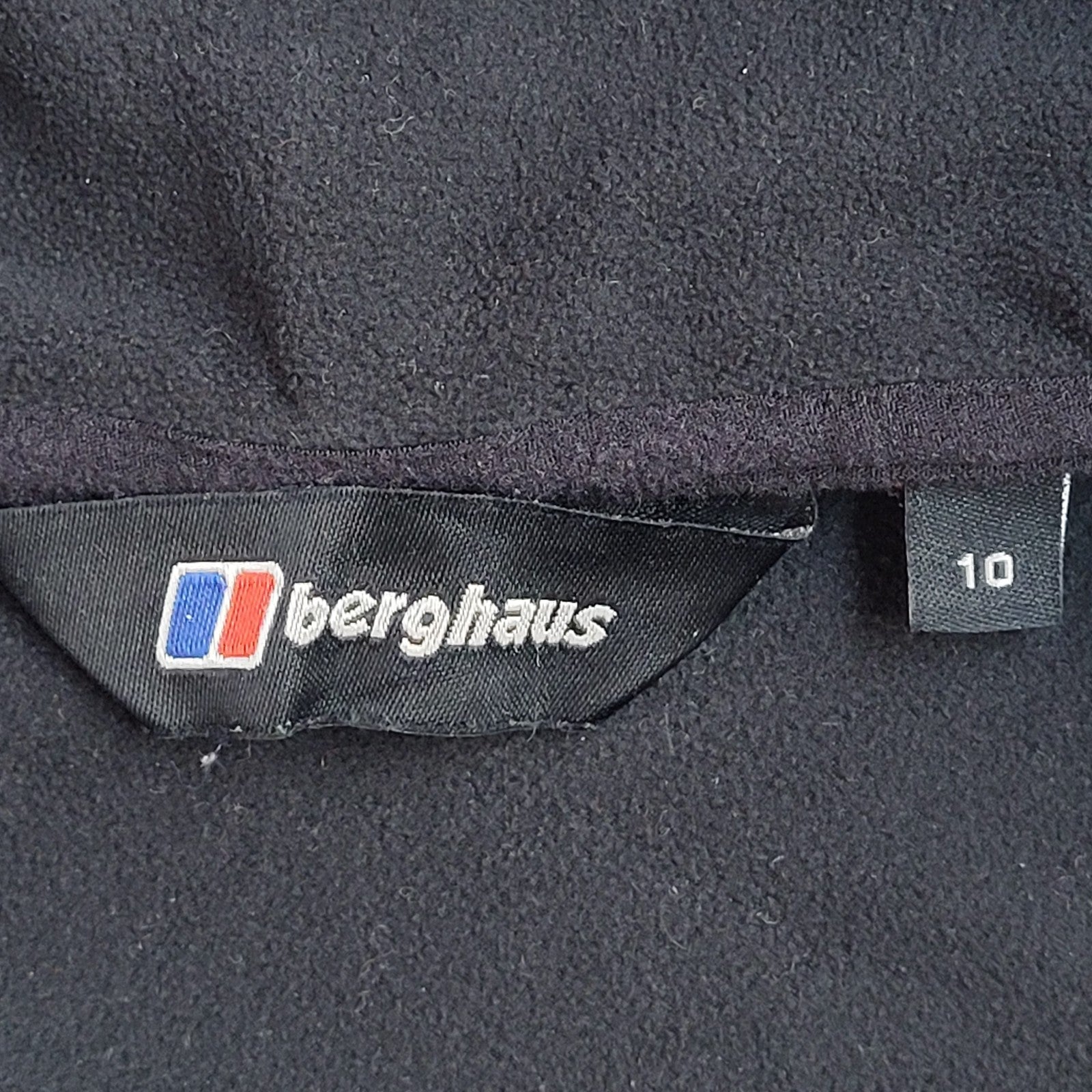 Berghaus Black Vintage Y2K Full Zip Fleece Jacket Uk Women's Size 10
