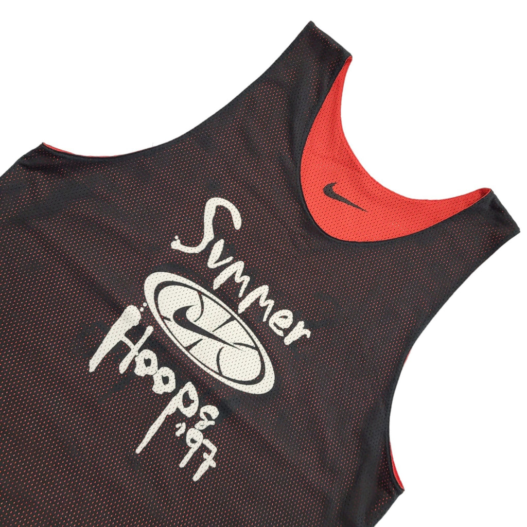 Nike Vintage 90's Red & Black Reversible Summer Hoops '97 Vest Top Mens Size XL