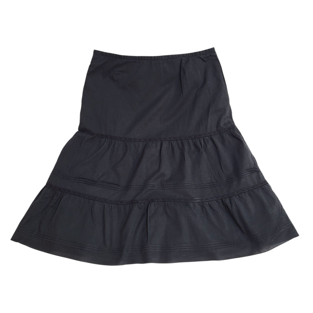 Tommy Hilfiger  Y2K Skirt A-Line Black Knee Length Women's UK 10 W28 (usa 6)