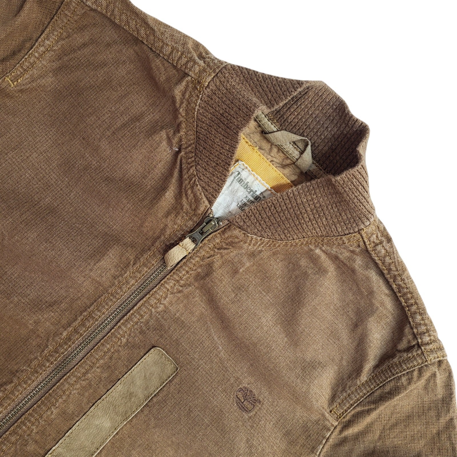 Timberland 90s Brown Zipped Jacket Uk Women's Size 12