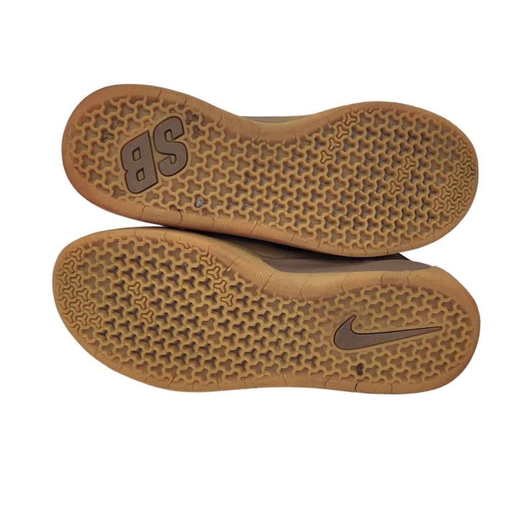 Nike Nyjah SB Brown Lace-up Sports Casual Trainers Uk Women's Size 6