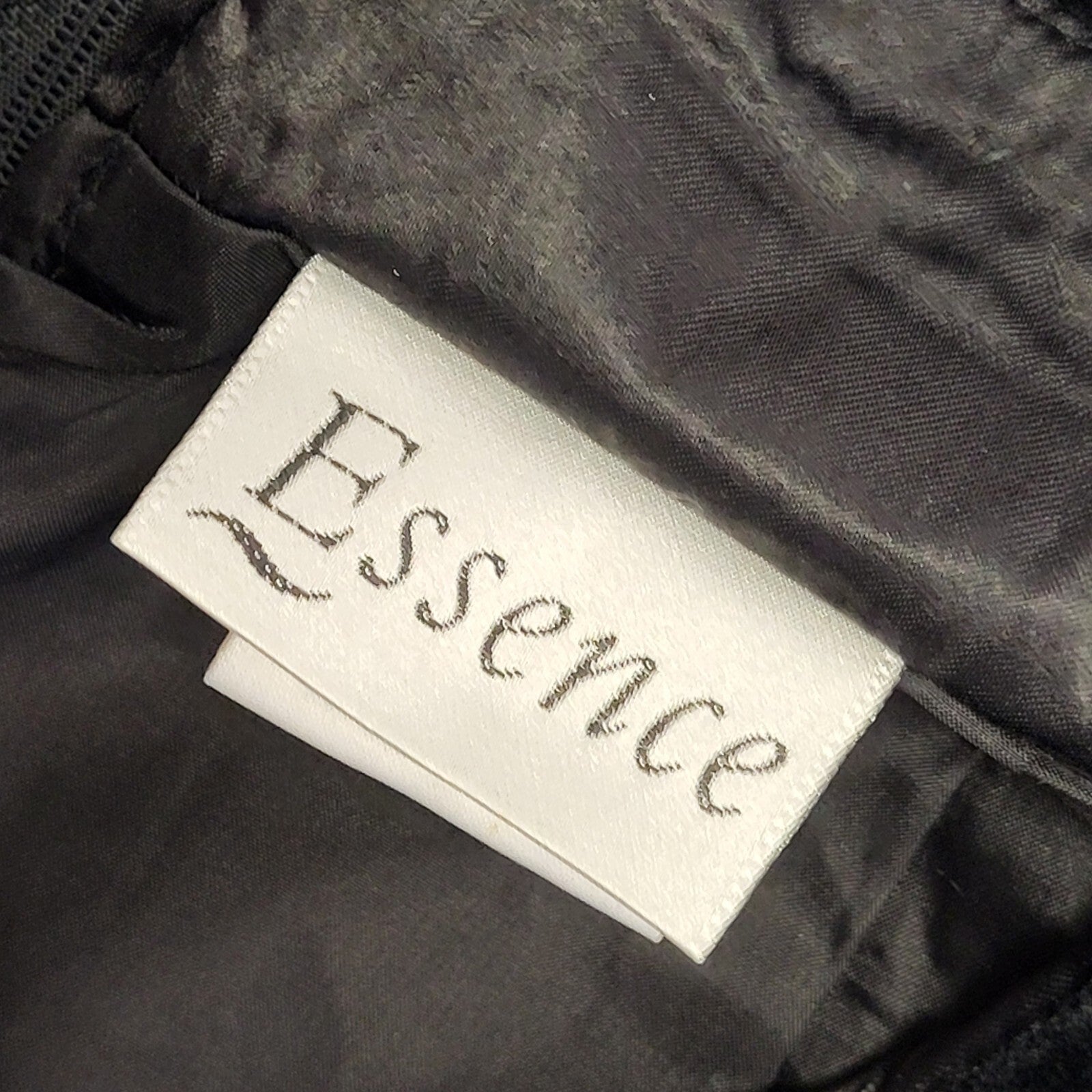 Essence Vintage 80s Black Velvet Skirt Women's Size 14 W31