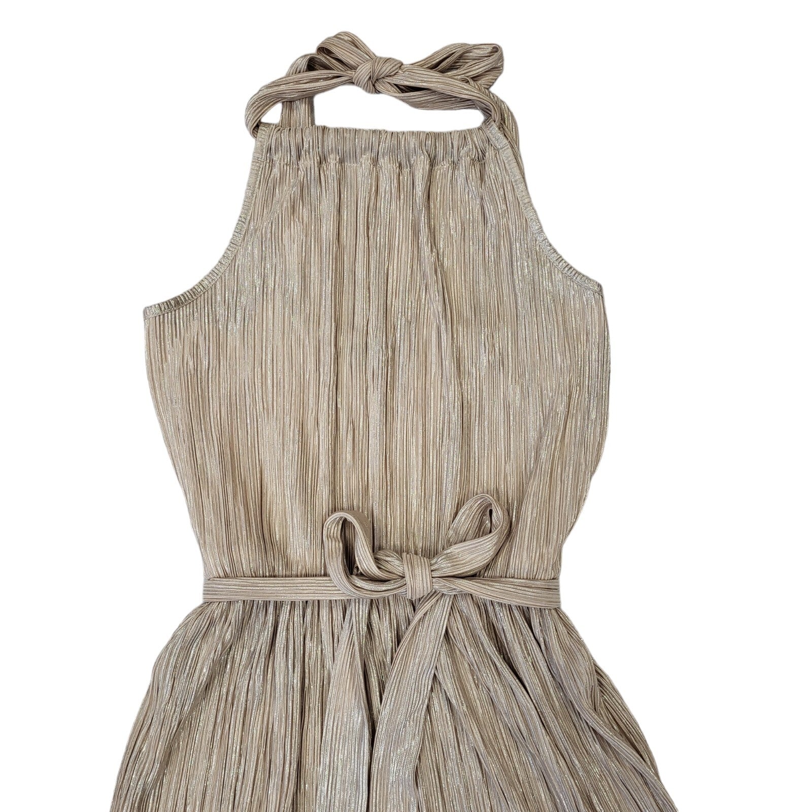 Jane Norman Vintage 90s Beige Party Dress Uk Women's Size 12