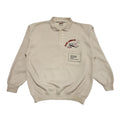Base Airways 80s Beige Collared Sweatshirt Uk Men's Size Medium