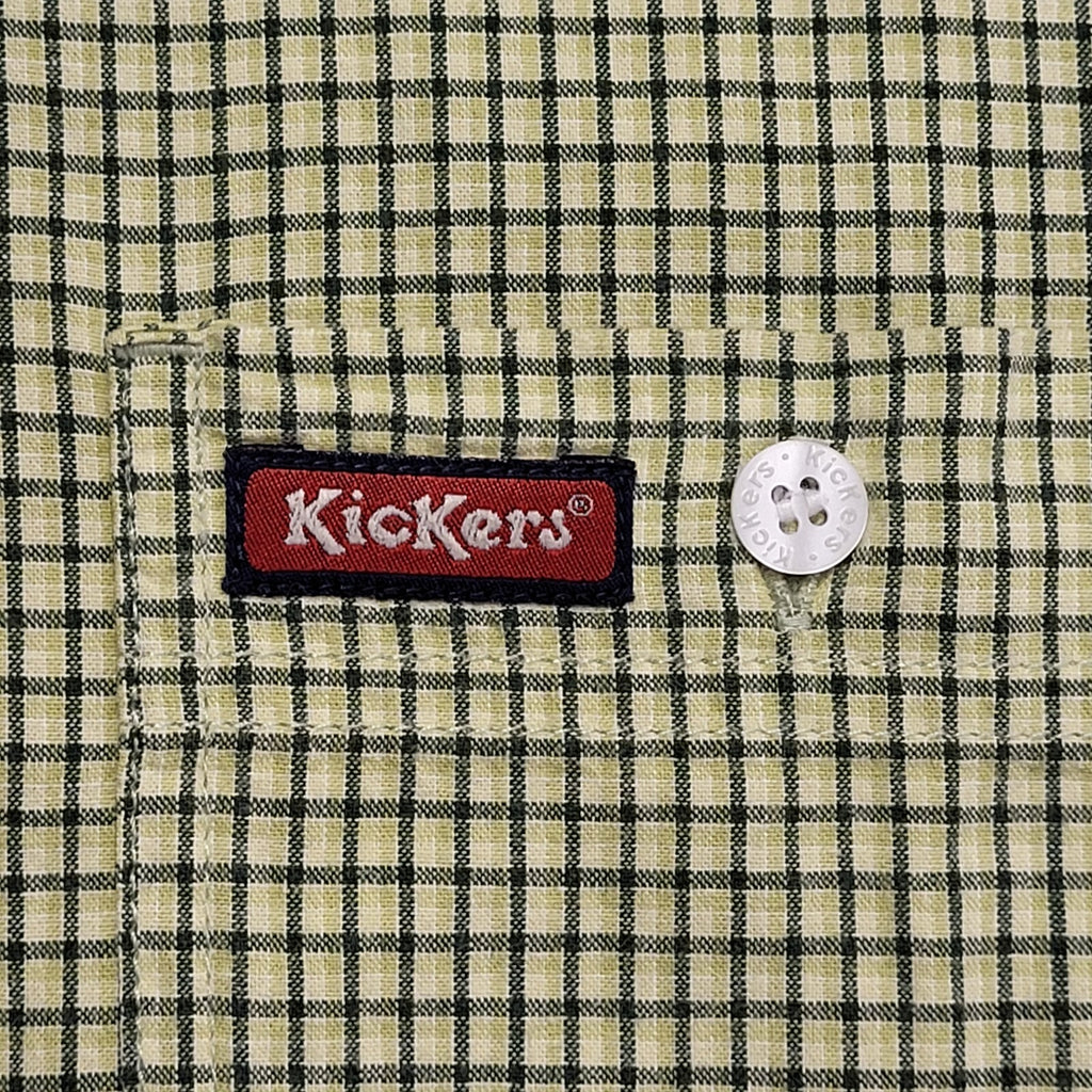 Kickers 90's Checked Long Sleeve Relaxed Fit Shirt Mens XL
