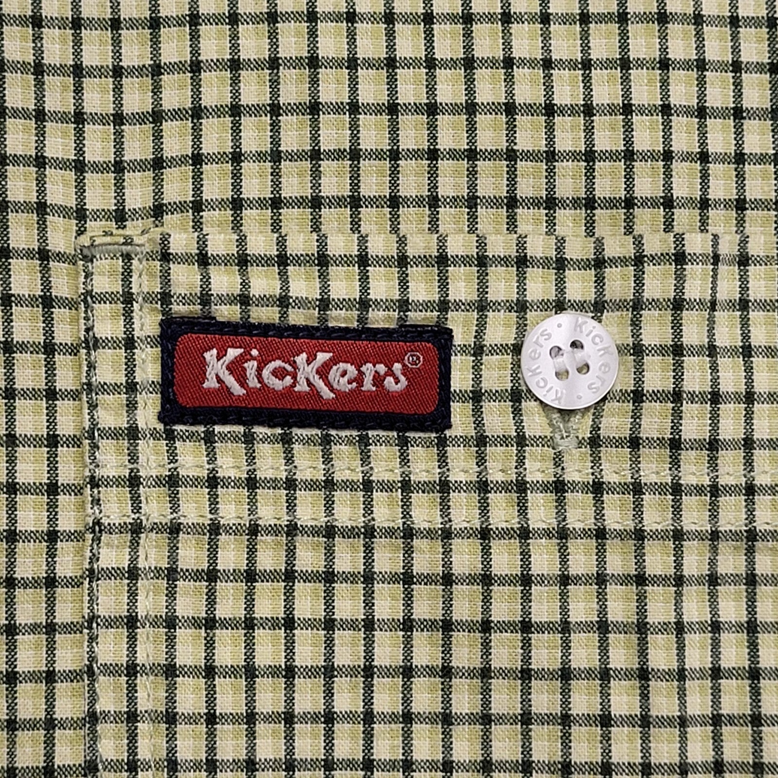 Kickers 90's Checked Long Sleeve Relaxed Fit Shirt Mens XL