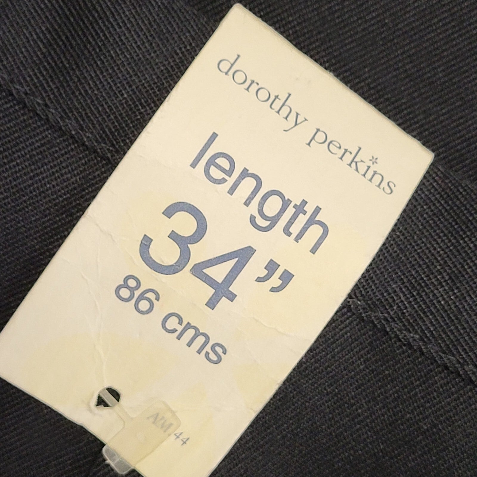 Dorothy Perkins Vintage 90's Black Straight Skirt Uk Women's Size 10 Bnwt W28