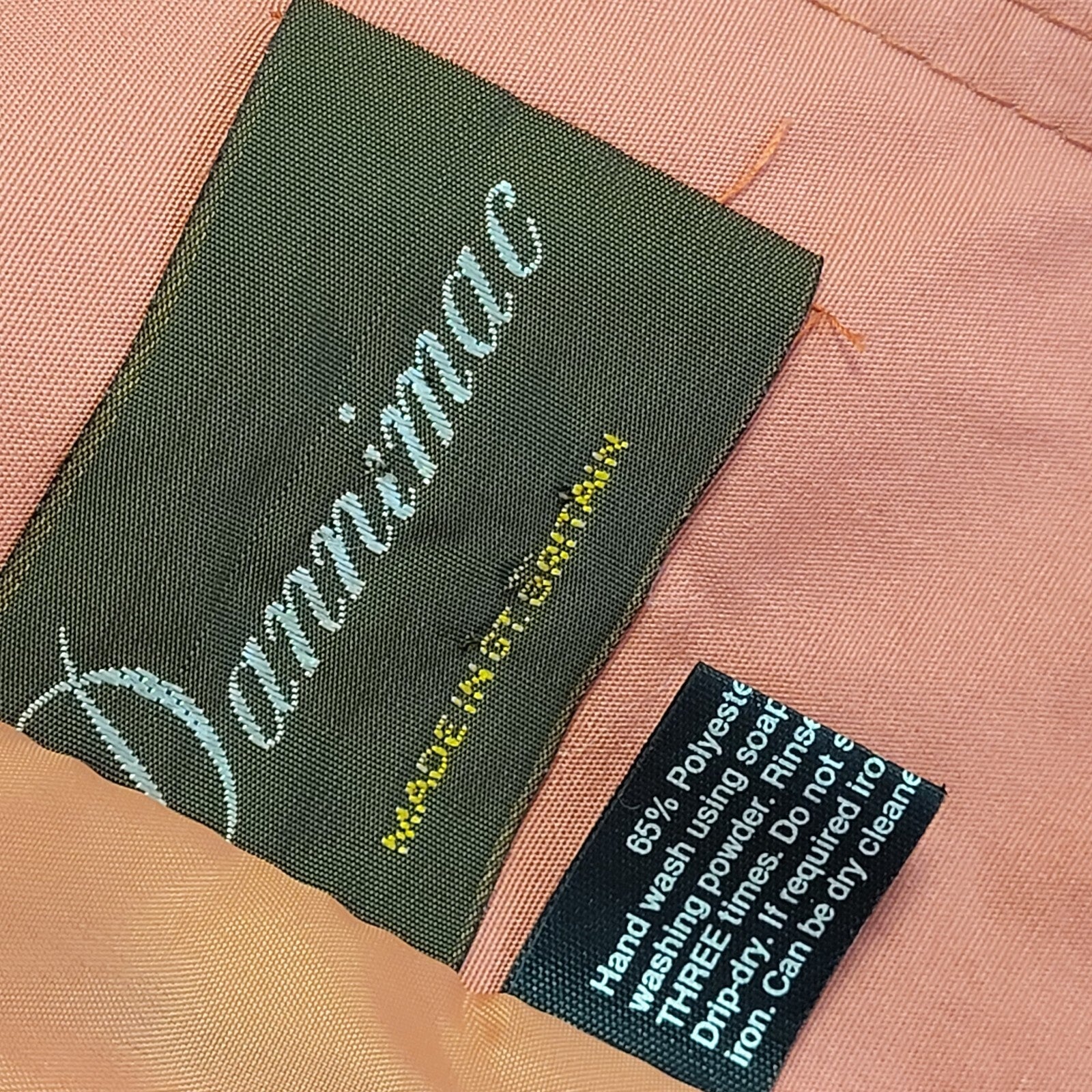 Dannimac Pink 90s Vintage Button Polyester Blend Jacket Uk Women's Size 14