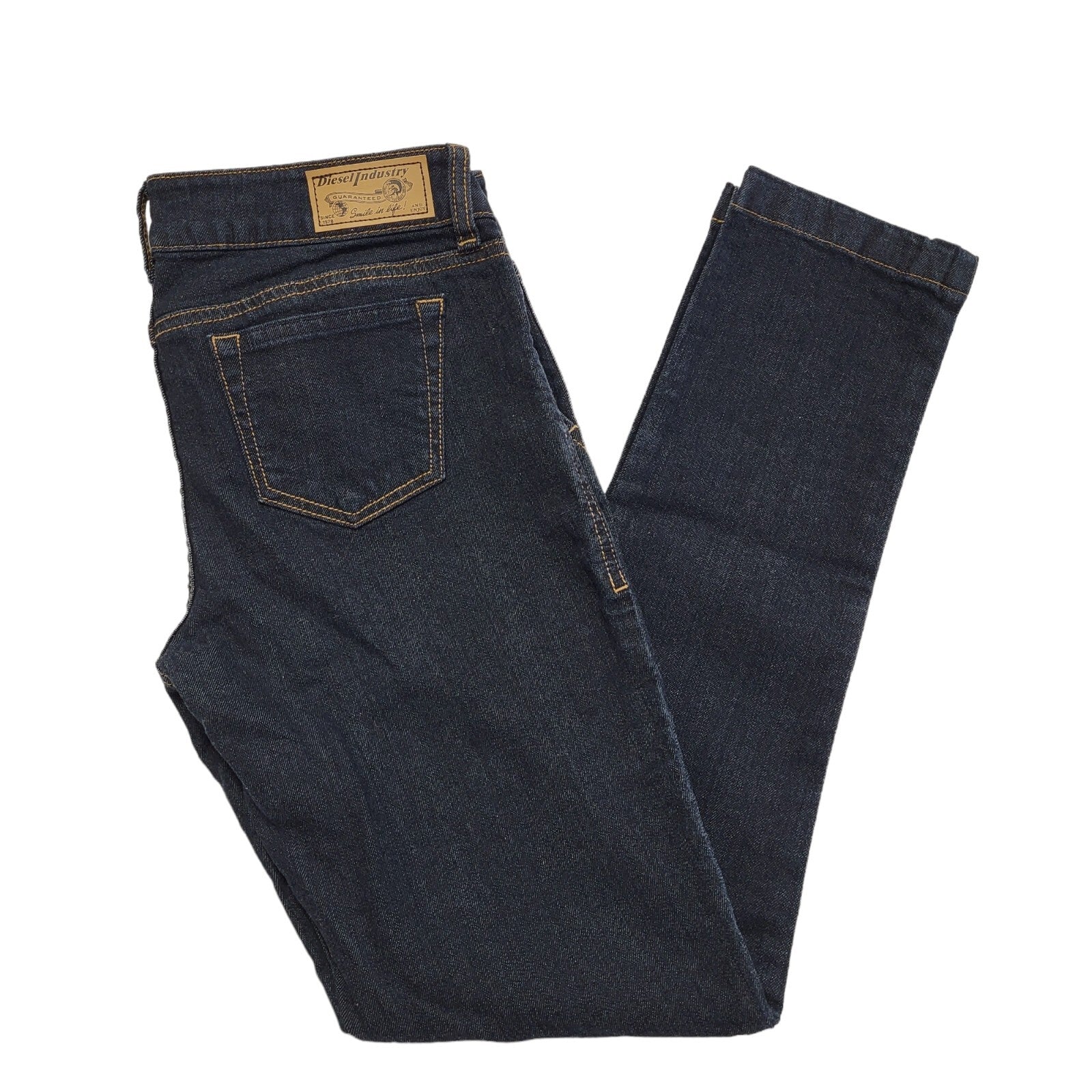 Diesel Vintage Y2K  Dark Blue Skinny Denim Jeans Uk Girl's Age 16 Yrs W29 L29