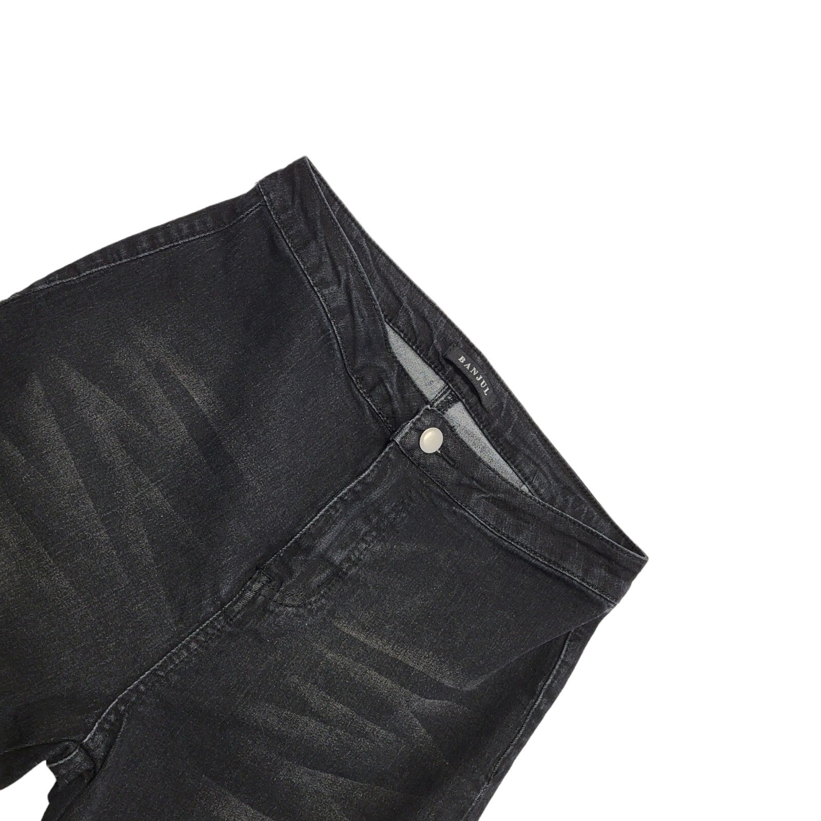 Banjul Y2K Black Flared Denim Jeans Uk Women's Size 10 W29 L28