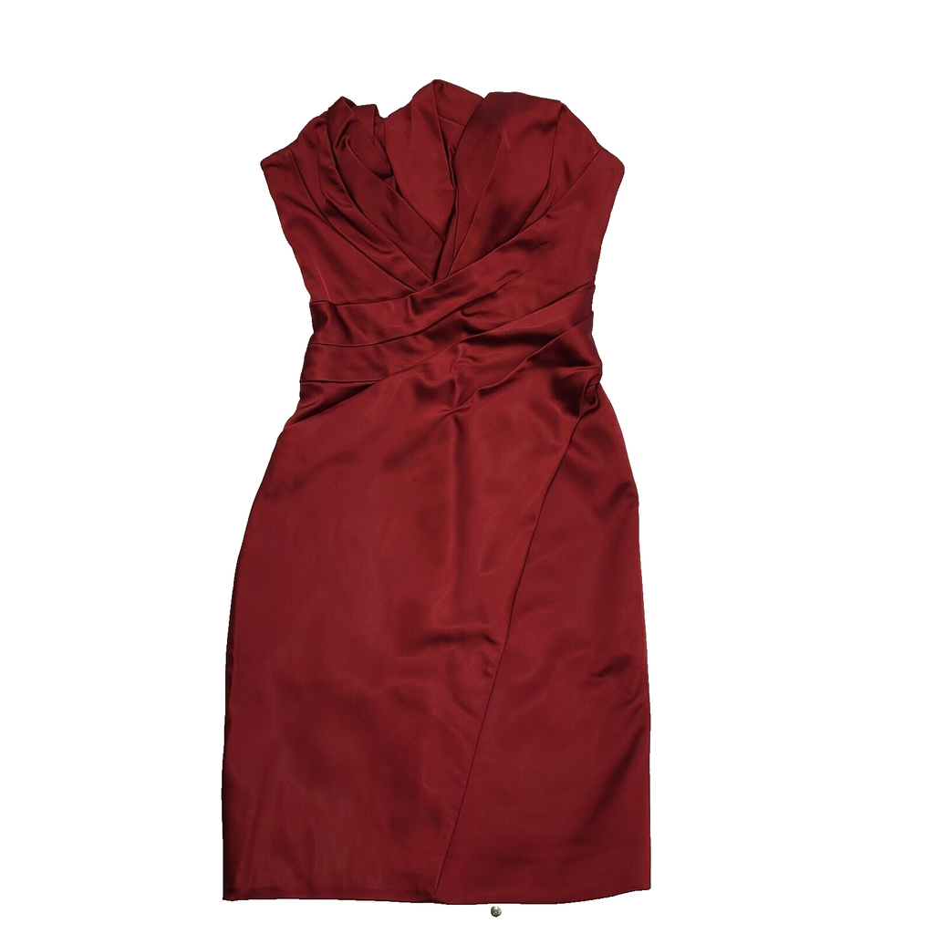 Karen Millen Vintage 90's Red Bodycon Party Dress Womens UK Size 8