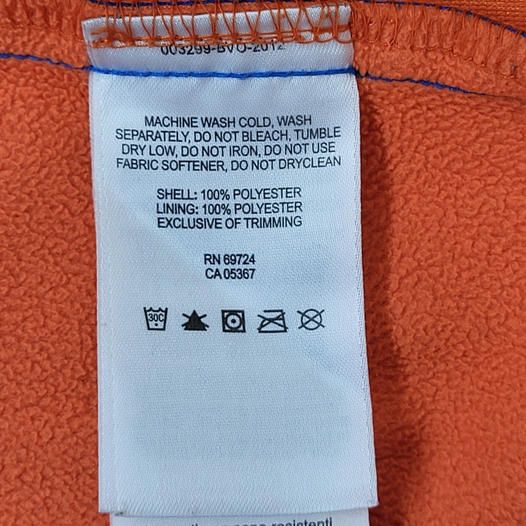 Columbia Blue & Orange Fleece Lined Hooded Jacket Women's Size Large