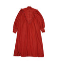 80s Vintage Red Long Sleeve Evening Dress Women's Size 16
