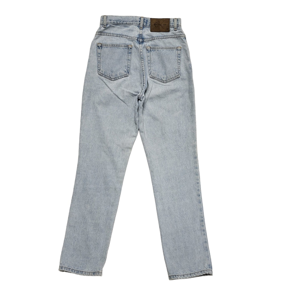 Calvin Klein Vintage 80's Light Blue Tapered Jeans Womens UK Size 6-8 W26 L30