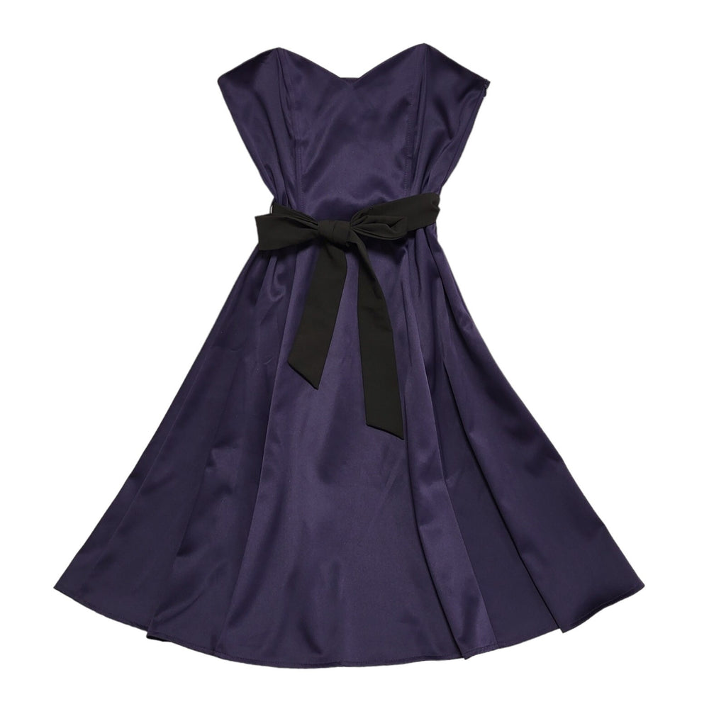 West One Vintage 90s Purple Sweetheart Evening Dress Uk Women's Size 10 W28