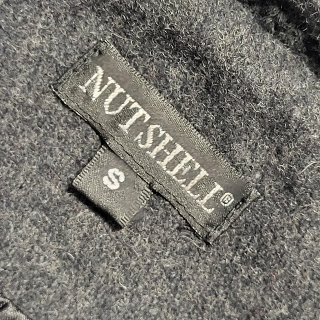 Nutshell Y2k Dark Grey Zipped Jacket Uk Women's Size Small