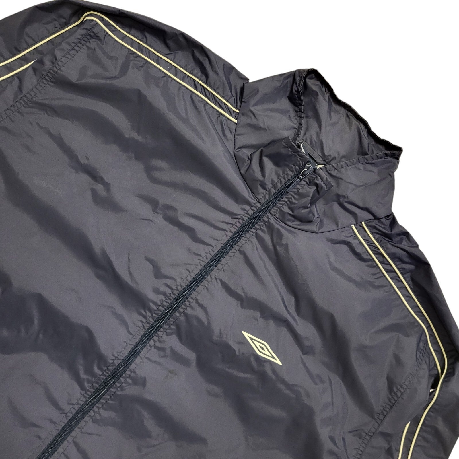 Umbro Navy Blue Vintage 90s Sports Windbreaker Track Jacket Uk Men's Size XL