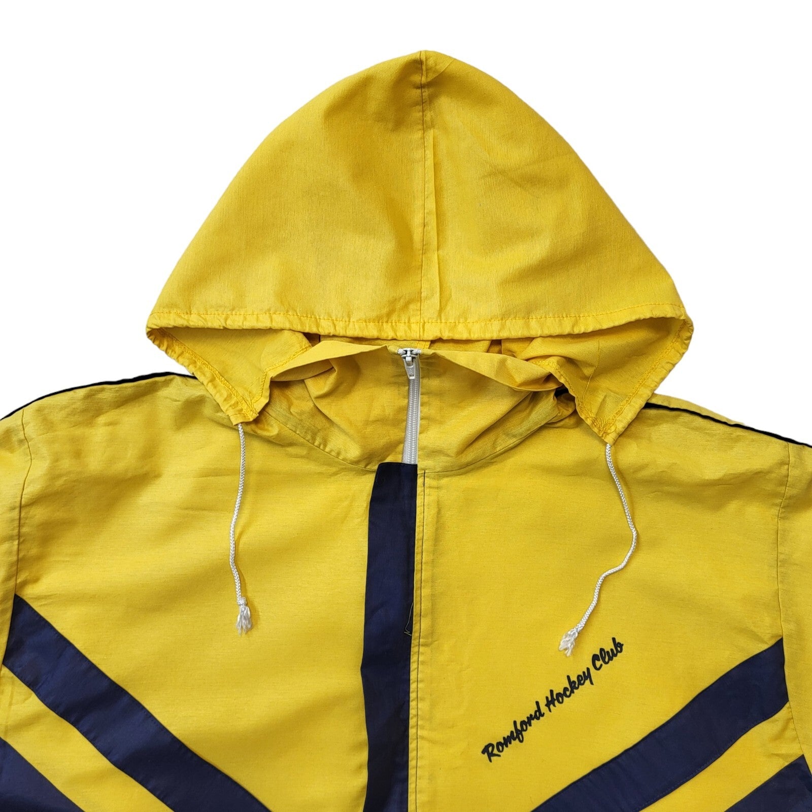 Romford Hockey 80s Vintage Hooded Jacket Uk Men's Size L Eu 54