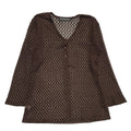 Progress Y2K Black & Brown Button Front Cardigan Womens UK Size 12