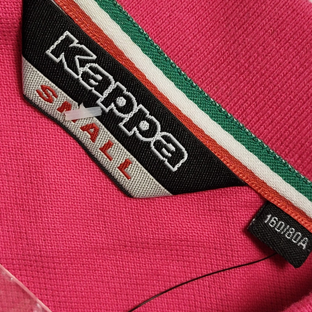 Kappa Y2K Vintage Pink Polo Shirt Uk Women's Size Small Bnwt