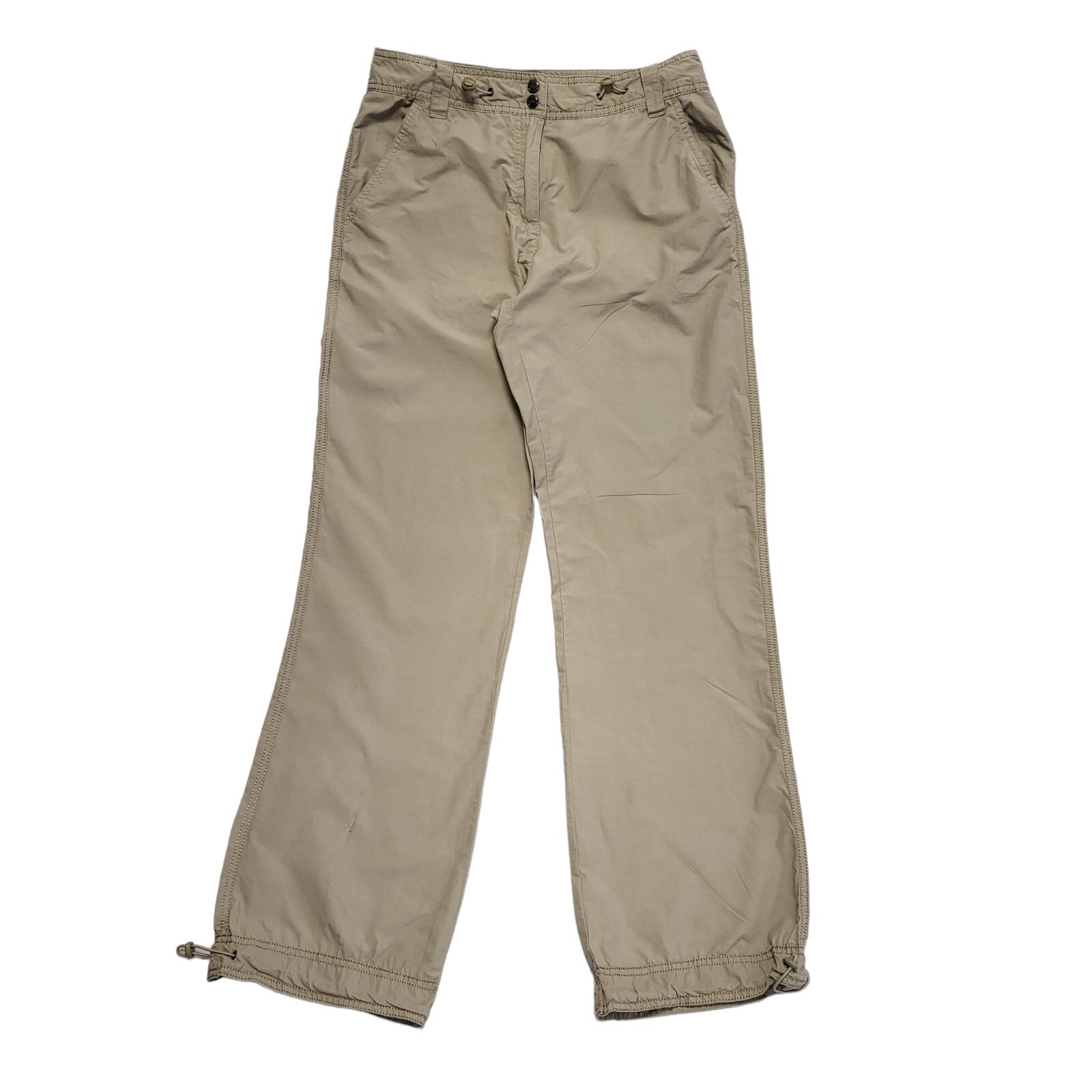 Next Vintage Y2K Beige Straight Leg Trousers Womens Size 12 Long W31 L33