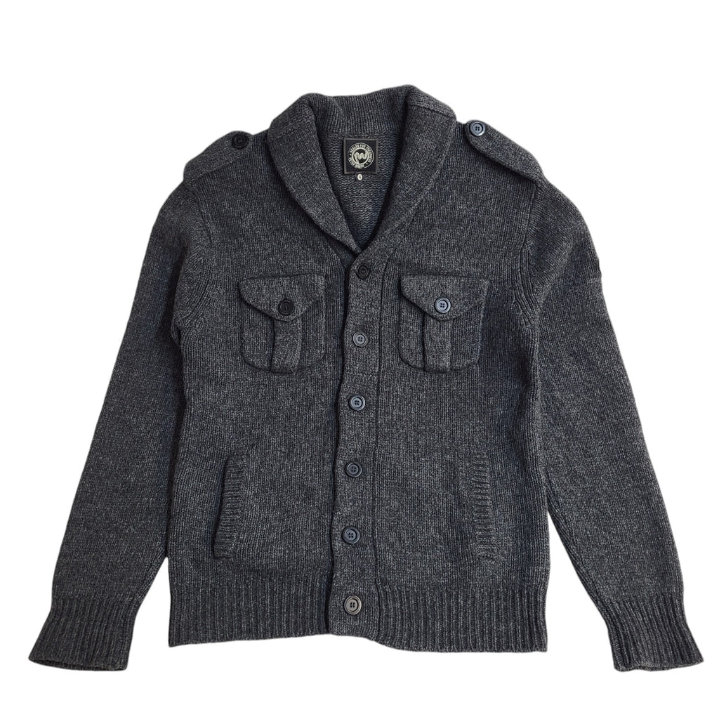Peter Werth 90s Grey Wool Button Jacket Uk Men's Size Medium