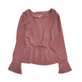 Monsoon Y2K Pink Long Sleeve Tie Front Silk Cardigan Womens UK 12