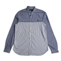 Fred Perry Vintage 90's Blue Checked Slim Fit Long Sleeve Shirt Mens UK M