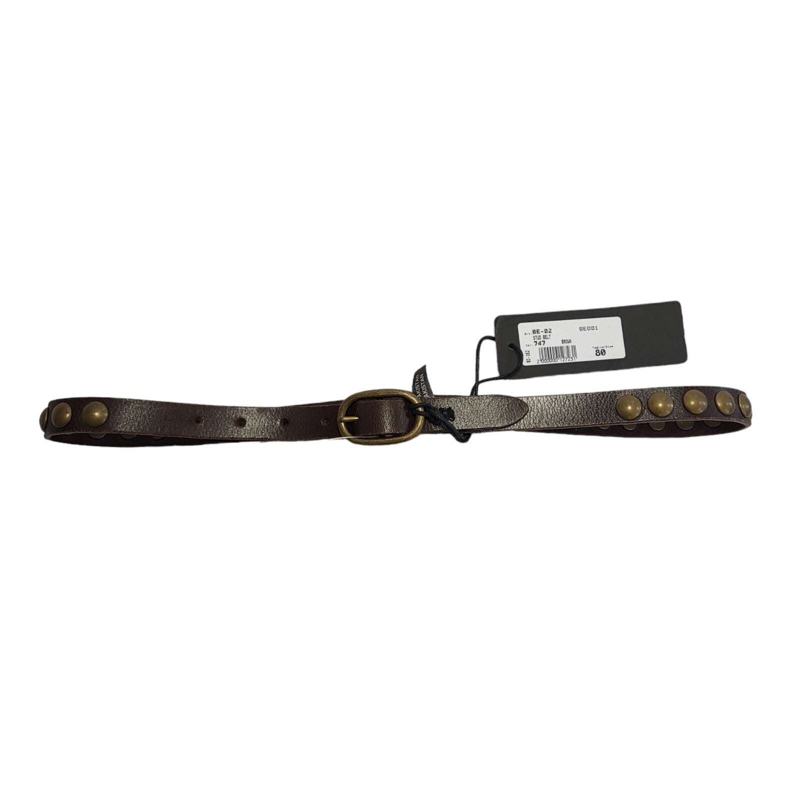 Rehard Brown Stud Leather Belt Uk Size 30-34"