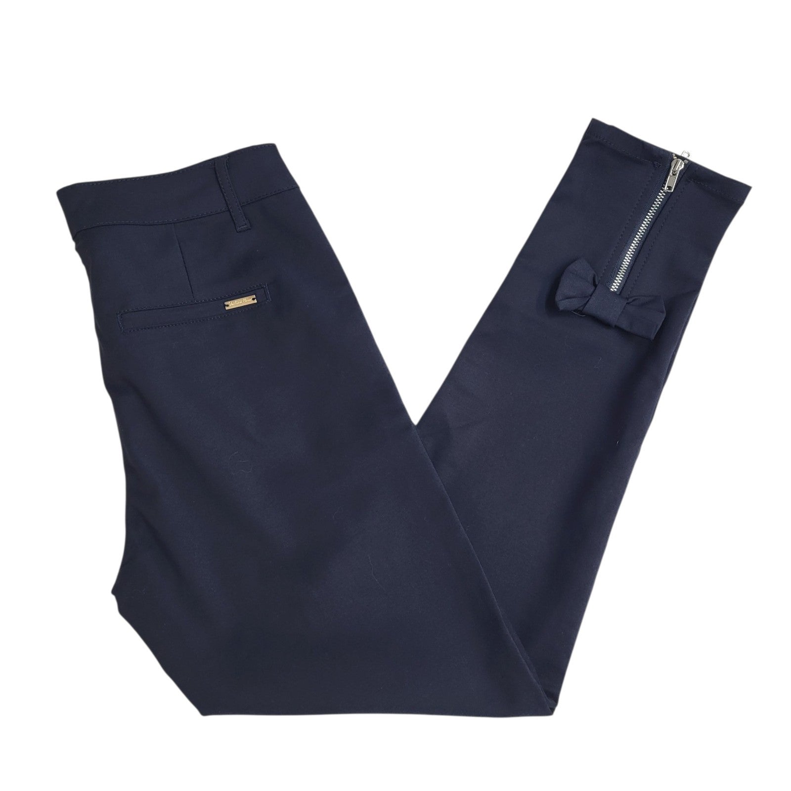 M Sara Y2K Skinny Vintage Navy Stretch Trousers Women's Size M 10 W28 L26