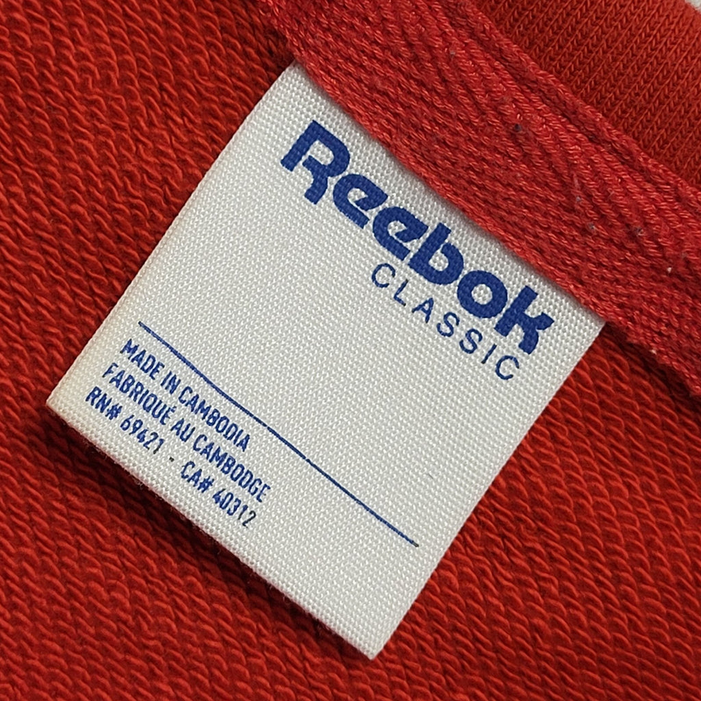 Reebok Classic Red Blue White Y2k Sweatshirt Uk Men's Size Medium