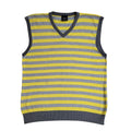 Next Yellow & Grey Striped Vintage Y2k Tank Top UK Men's Size XL