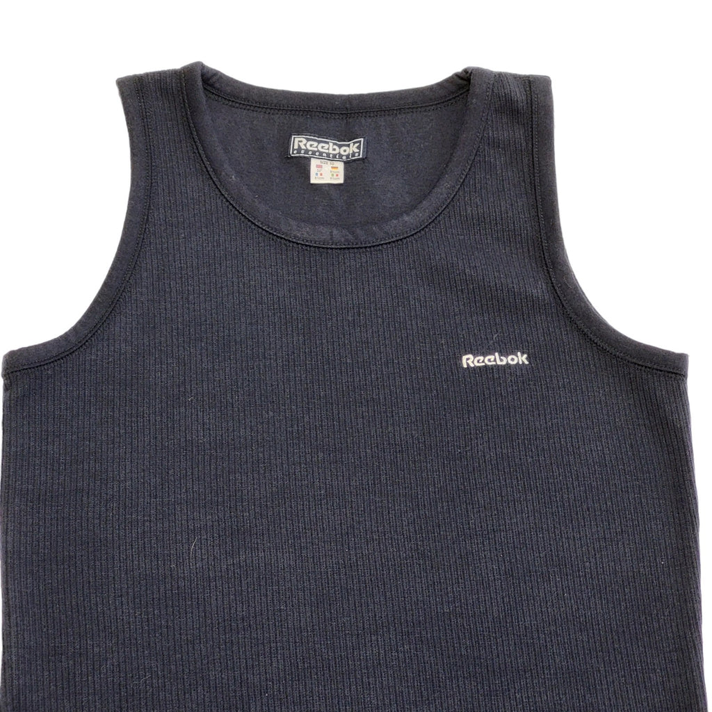 Reebok Navy Blue Knitted Sleeveless Dress Y2K Women's Size 10 EU 38