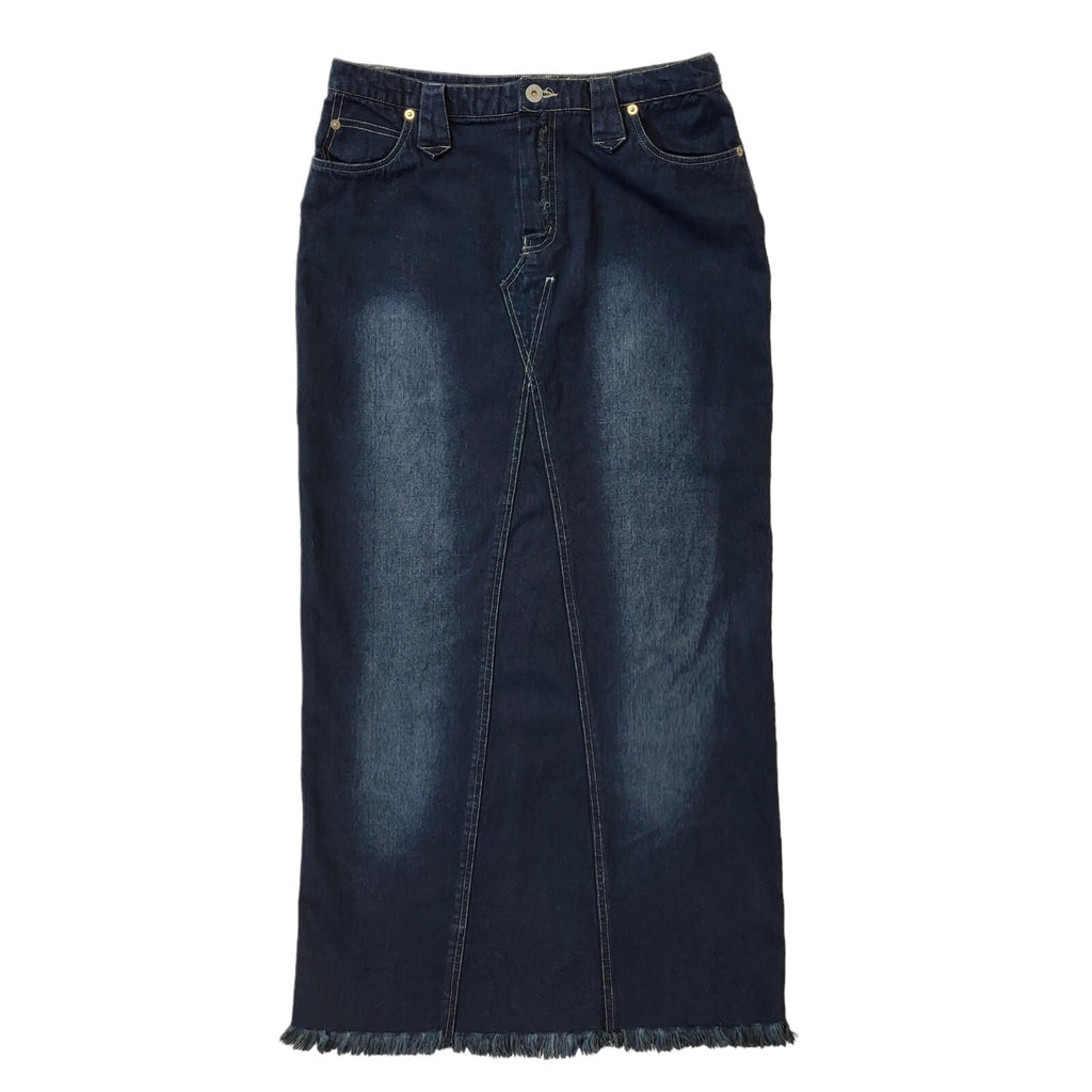 Y2K Vintage Long Denim Skirt Women's Size 12 W30