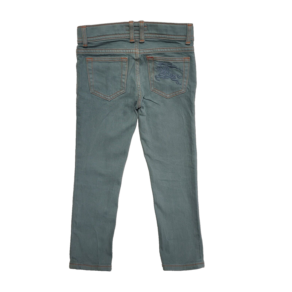 Burberry Vintage Y2K Green Skinny Jeans Girls Age 4 Years W20 L16