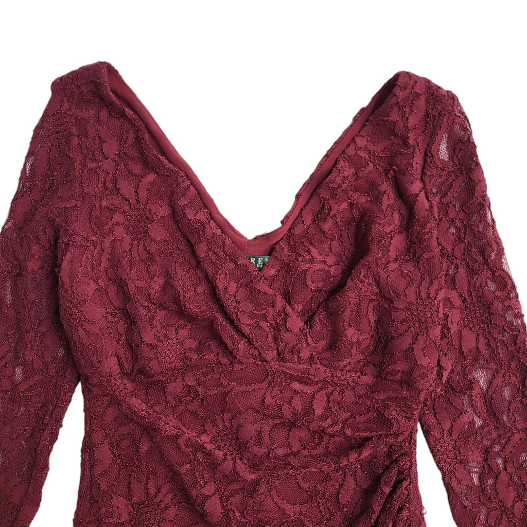 Laura Ashley Vintage Y2K Red Long Sleeve Dress Uk Women's Size XS Bnwt