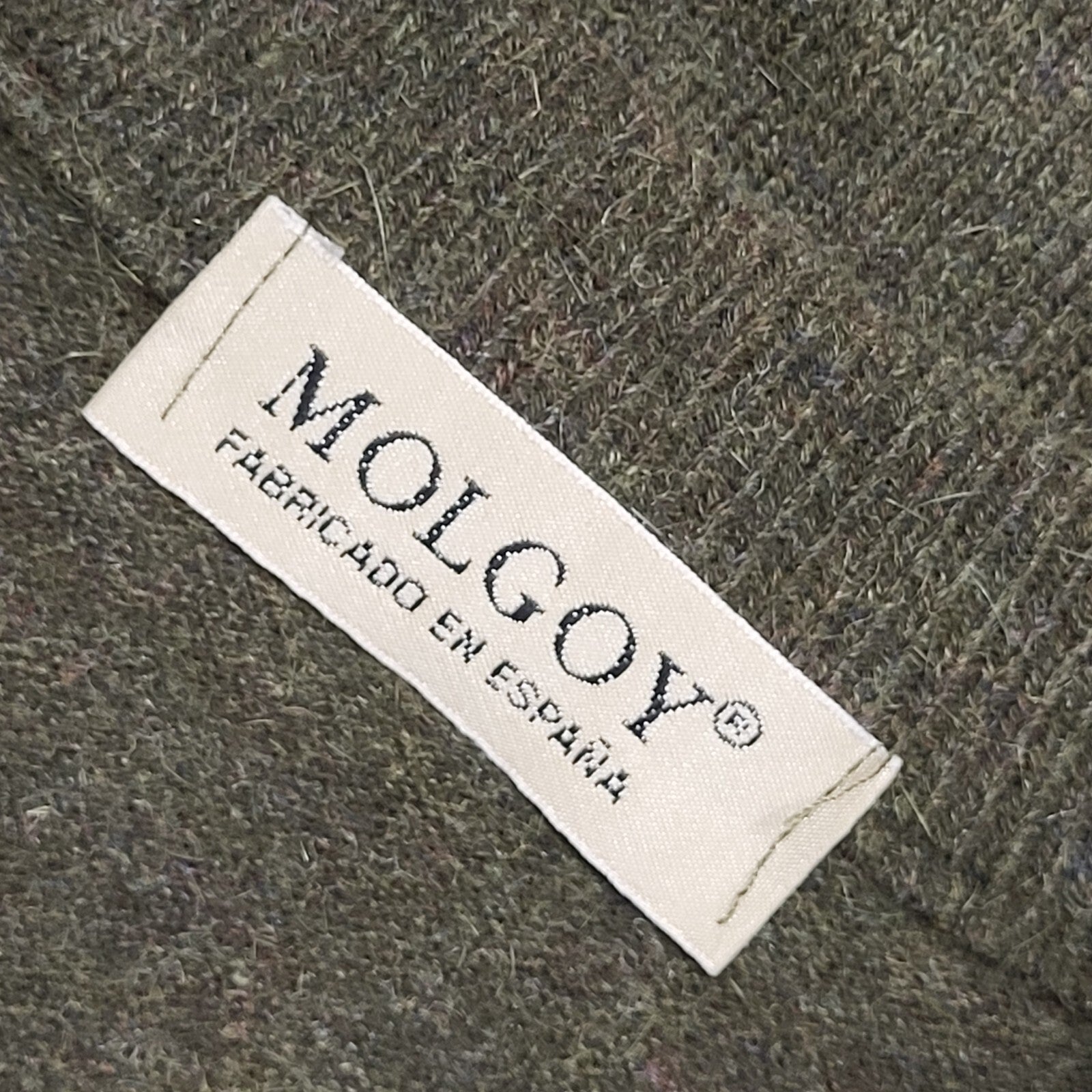 Molgoy Y2K Vintage Green Argyle Lambswool Blend V-Neck Jumper Men's Size XLarge