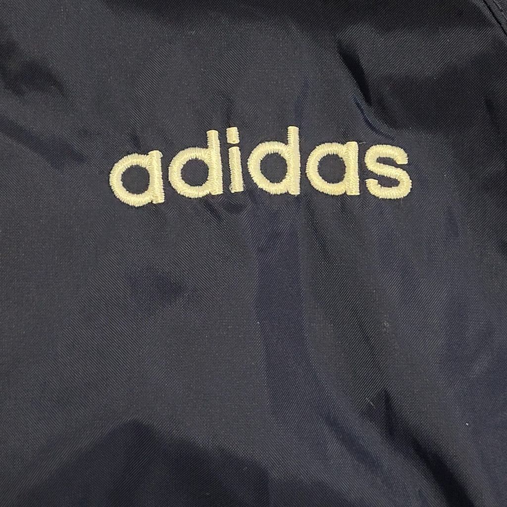 Adidas 90s Vintage Blue Hooded Zip Up Jacket Kids Size Small