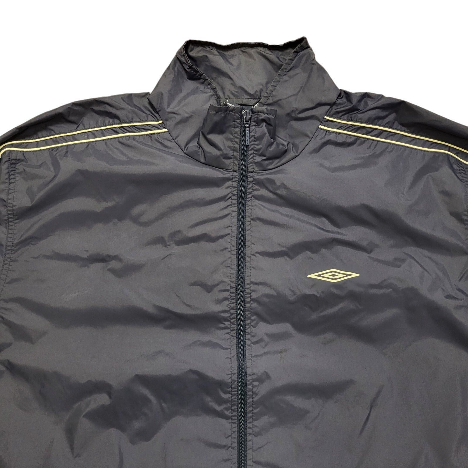 Umbro Navy Blue Vintage 90s Sports Windbreaker Track Jacket Uk Men's Size XL