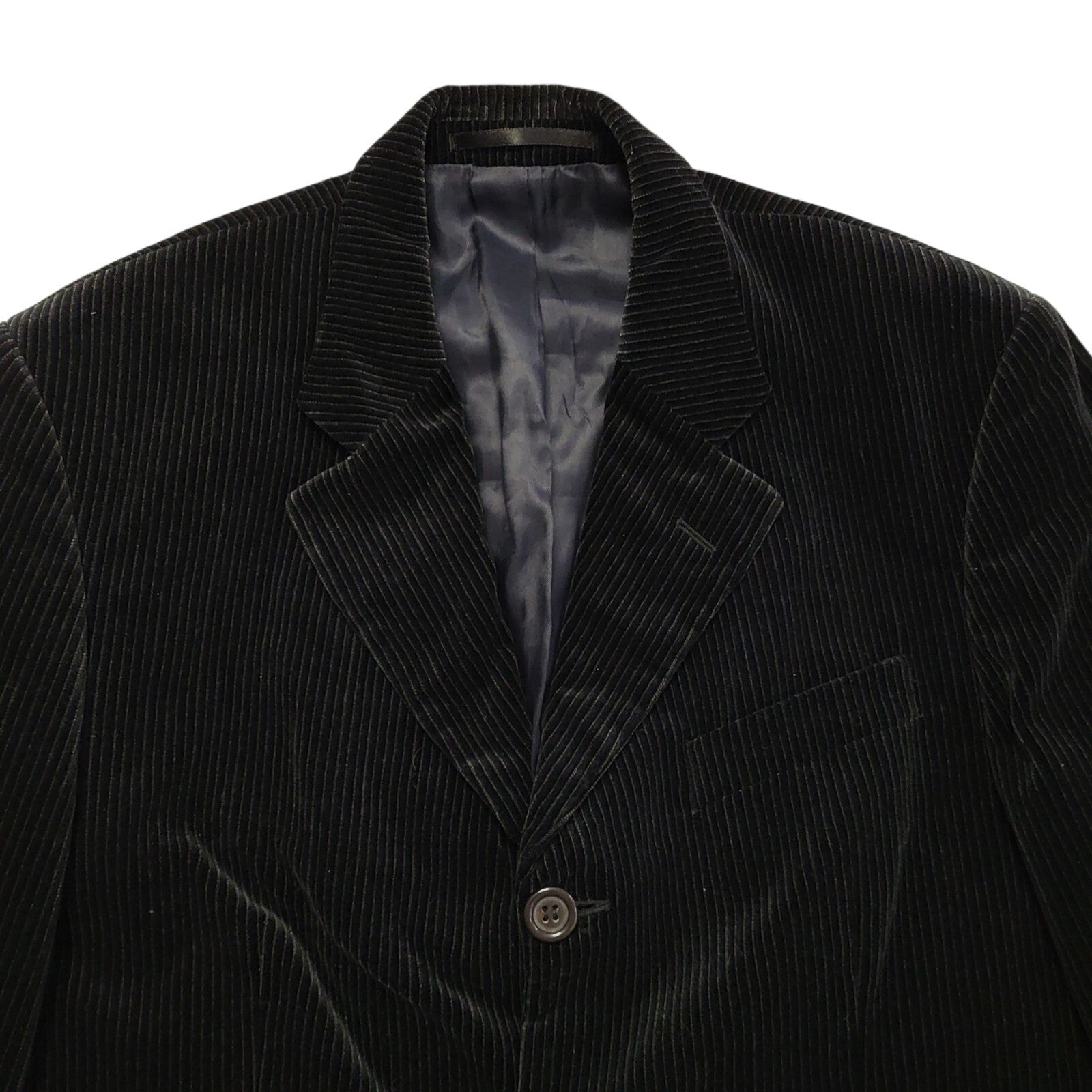 Next Black 90s Vintage Button Jacket Uk Men's Size Medium