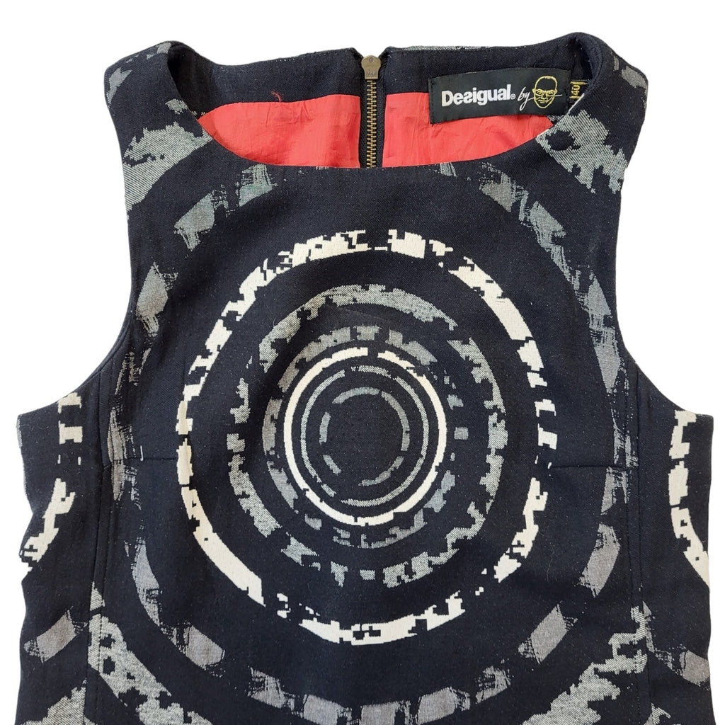 Desigual Y2K Graphic Print Dress Womens UK 12