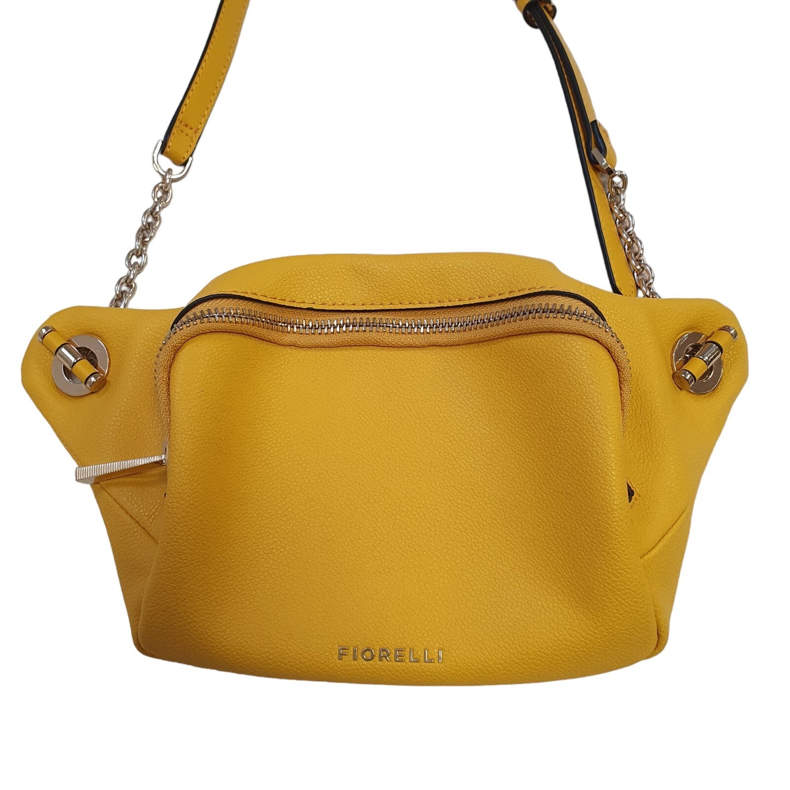 Fiorelli Yellow Faux Leather Cross Body Chain And Leather Strap