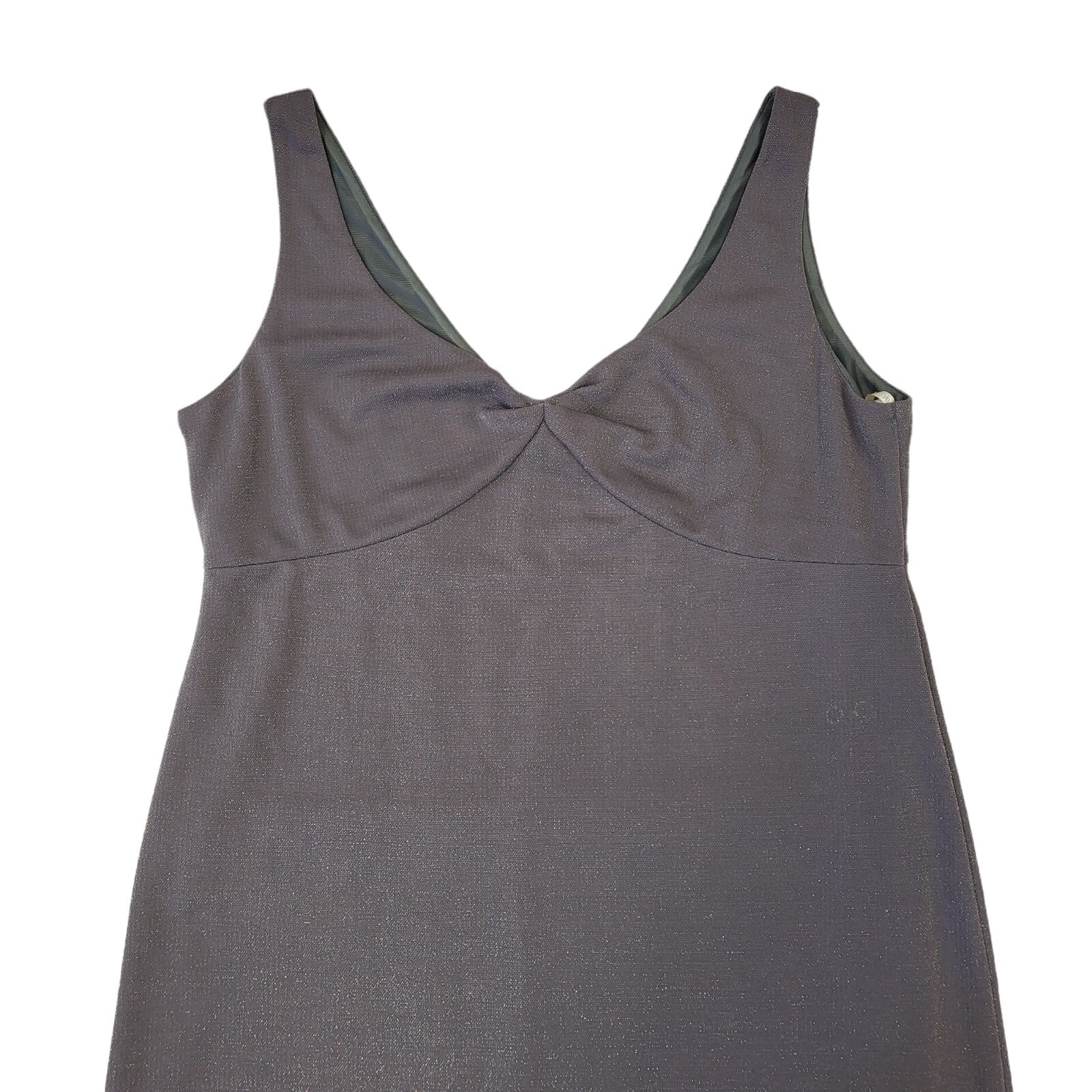 Dorothy Perkins Vintage 90s Grey Sleeveless Dress Uk Women's Size 18