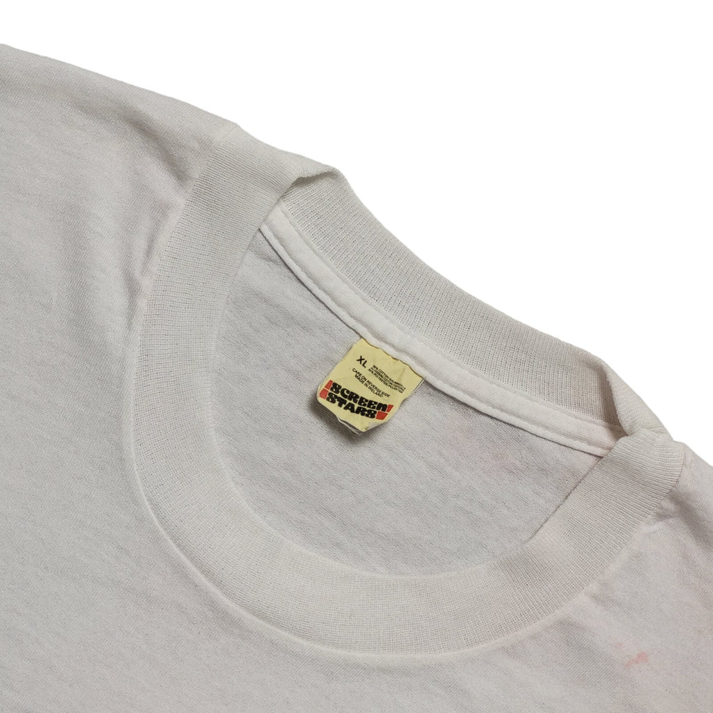 Screen Stars 90s Vintage White Dial a Dream Single Stitch T-Shirt Mens Size XL