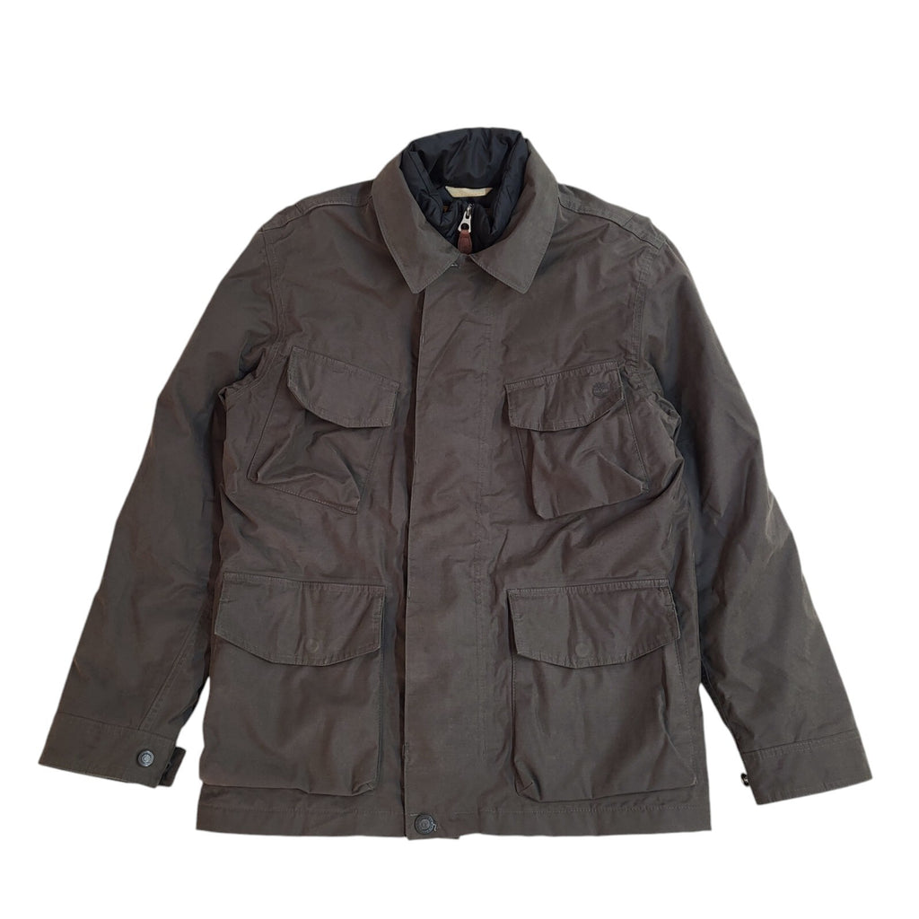 Timberland Vintage Y2k Grey Collared Jacket Uk Men's Size Medium