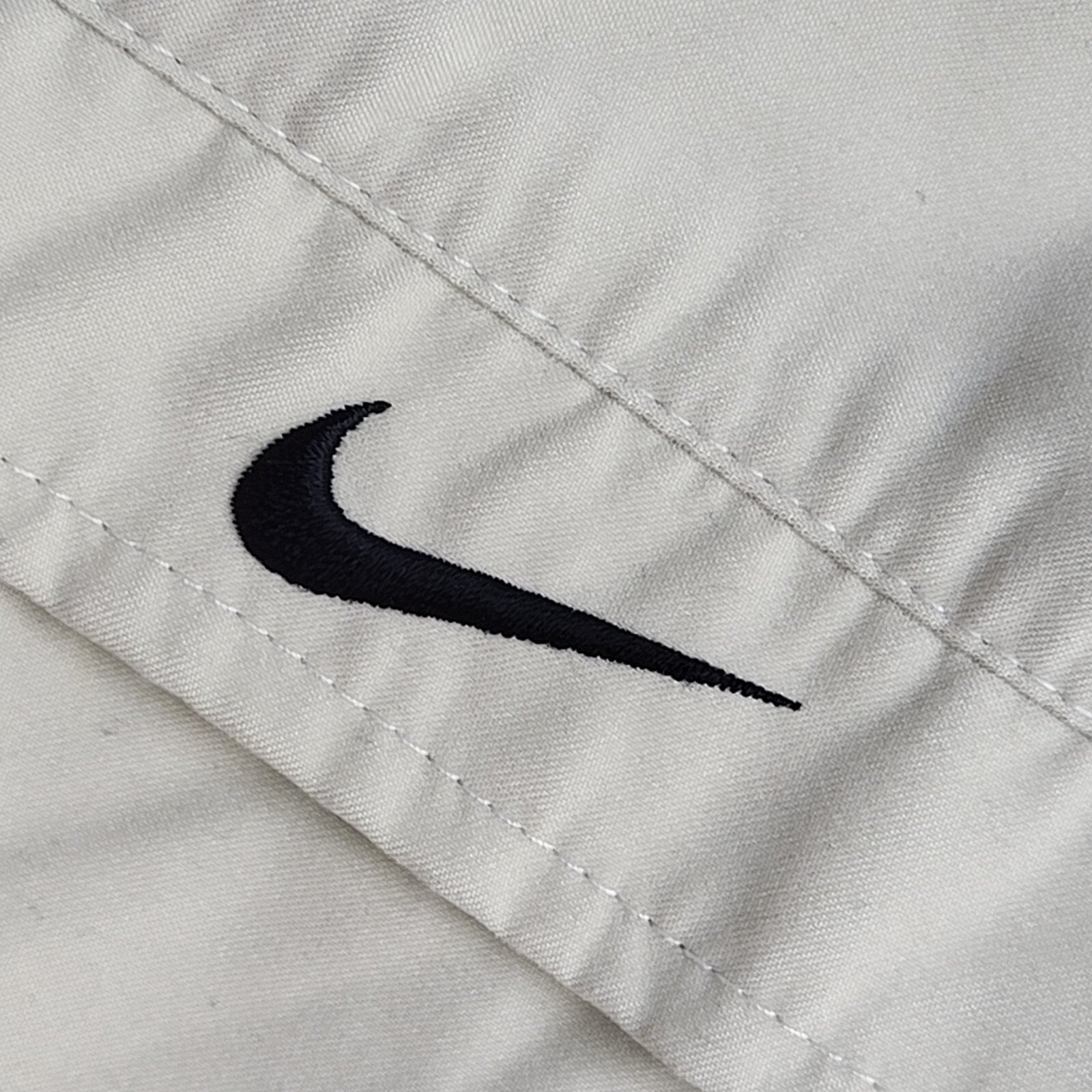 Nike Beige Y2k Zipped Sports Jacket Uk Women's Size L (12-14)
