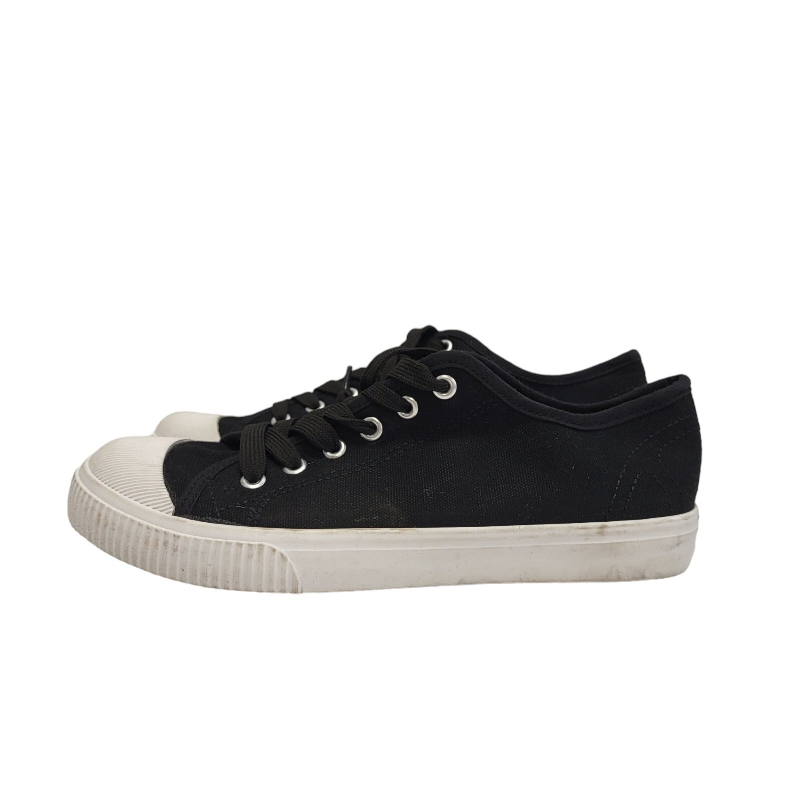 Ellesse Black & White Lace-up Sports Pumps Trainers Uk Women's Size 8
