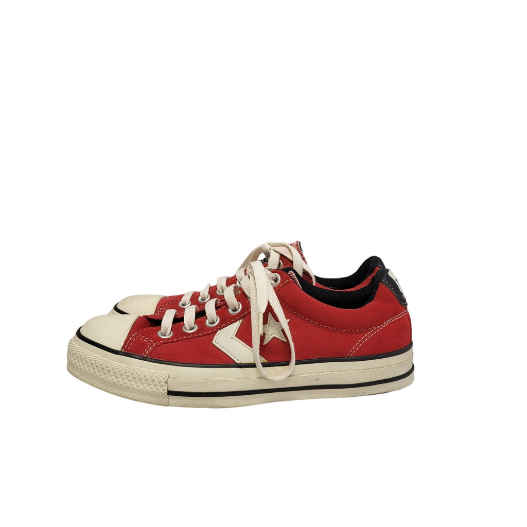 Converse All Star Red Lace-up Low Top Flat Trainers Women's Uk 5