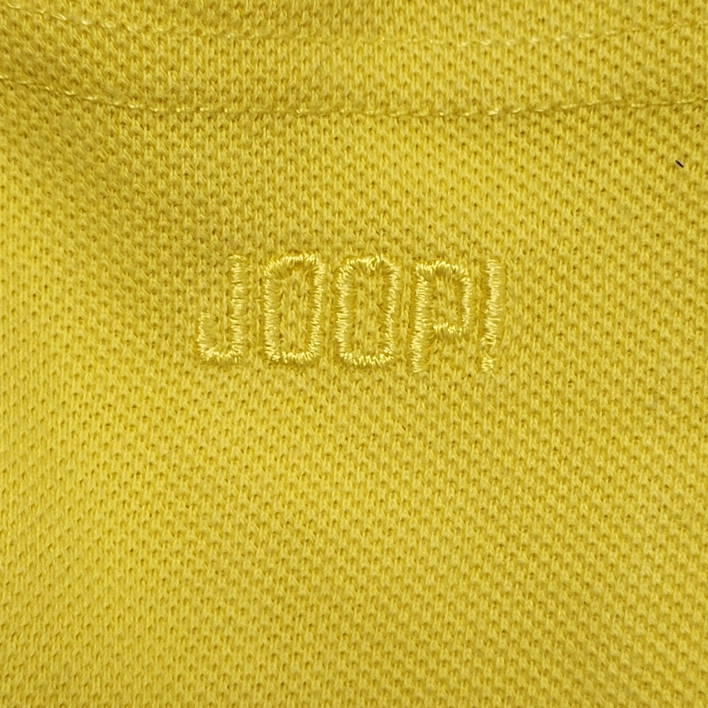 Joop 90s Vintage Yellow Copped Polo T-Shirt Top Uk Women's Small