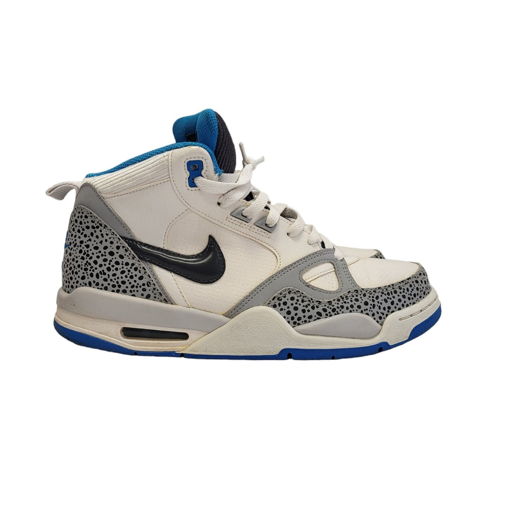 Nike Air Force Flight 2013 White HI Top Leather Men's Trainers Uk 8.5